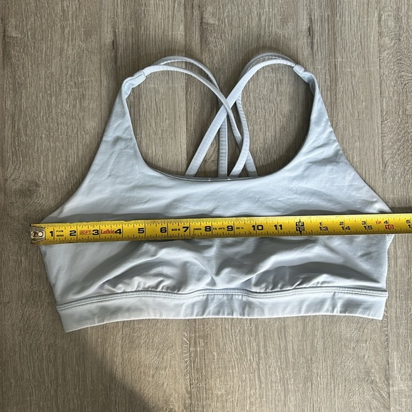 Lululemon Energy Bra Medium Support B/C Cup Serene Blue Size 12 - Picture 9 of 9